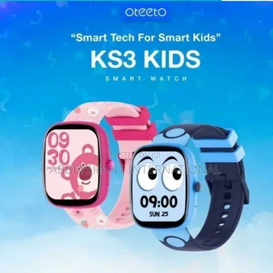 Oteeto Ks3 Children's Smart Watches Pink and Blue Kids Smart Watch