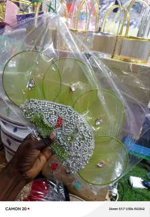 Bridal Balle Green Fan