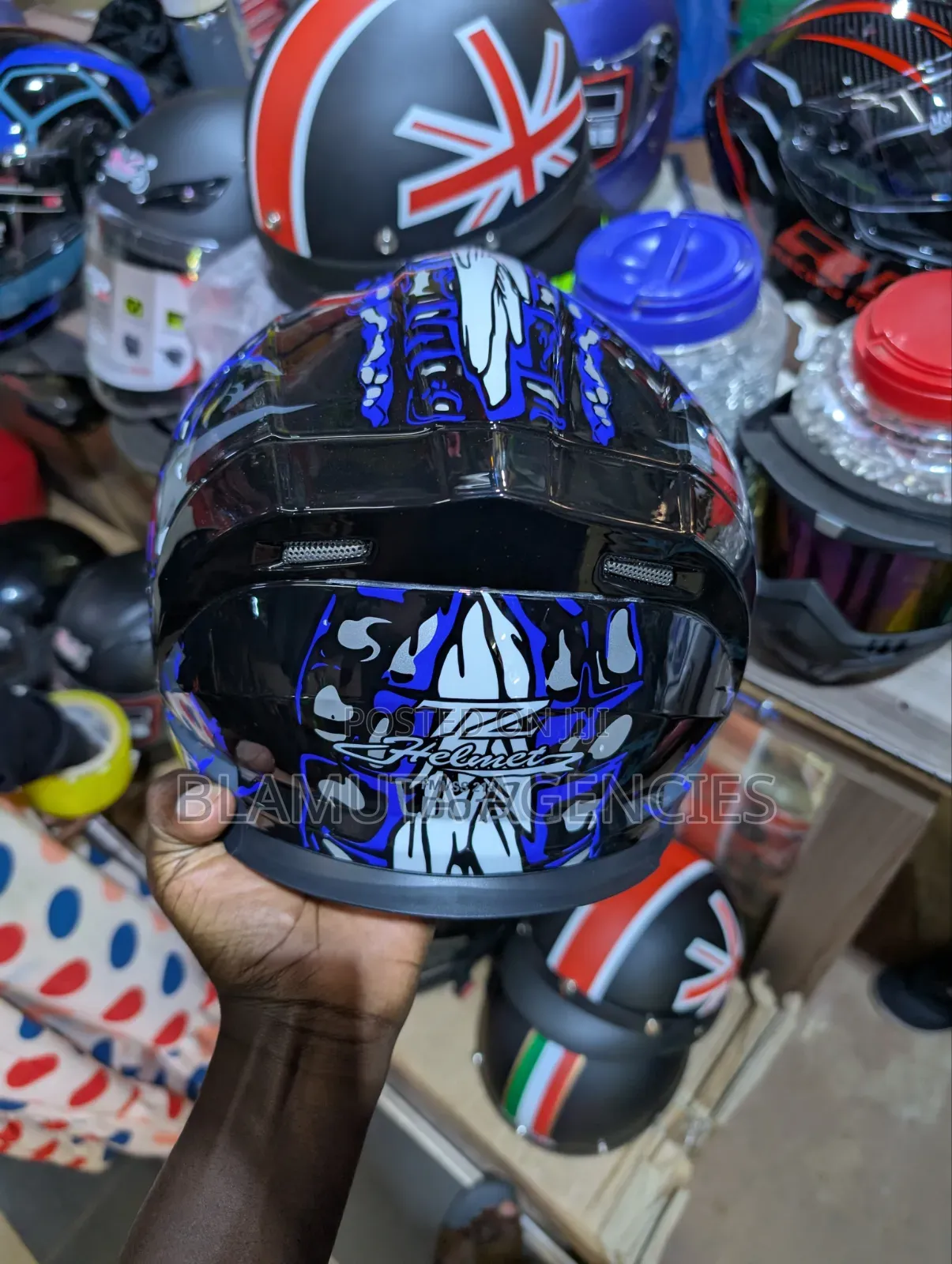 Tz Riding Helmet Blue
