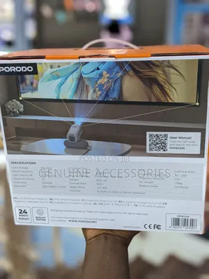 Porodo Lumacast Full Hd Projector With Auto Focus and Keystone