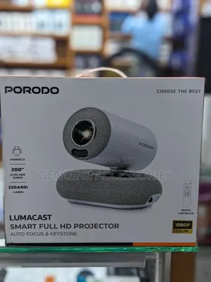 Porodo Lumacast Full Hd Projector With Auto Focus and Keystone