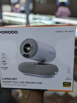 Porodo Lumacast Full Hd Projector With Auto Focus and Keystone