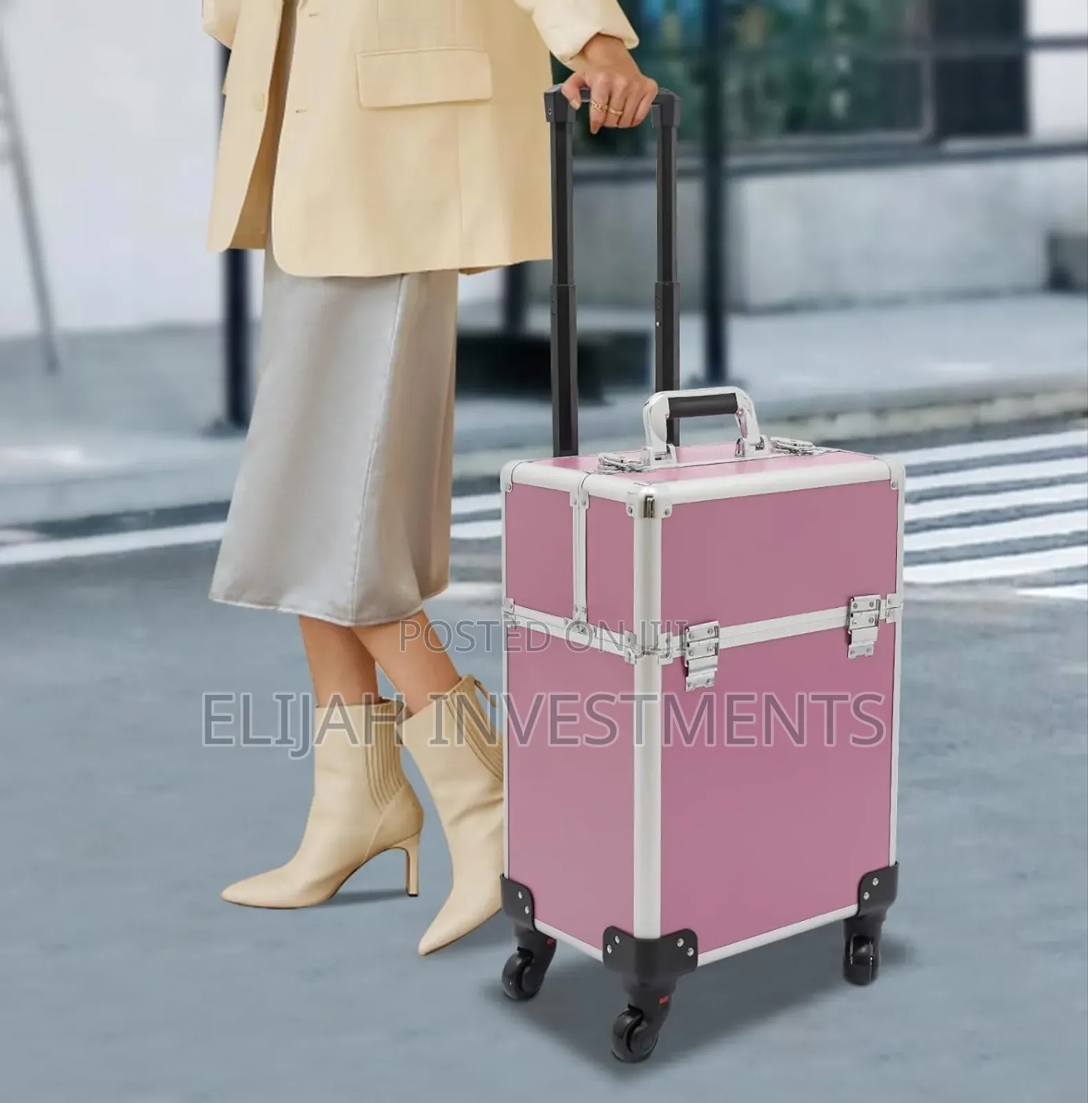 Portable Traveling Makeup Trolley Case