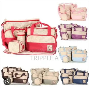 5 In 1 Large Diaper Nappy Tote Maternity Bag