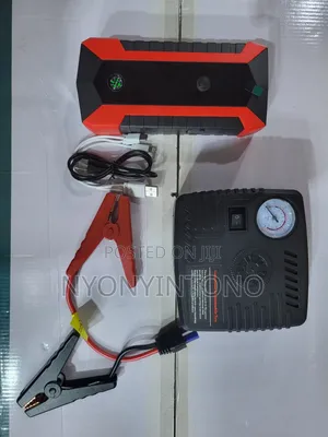 12v Jump Starter With Tire Inflator Emergency Kit