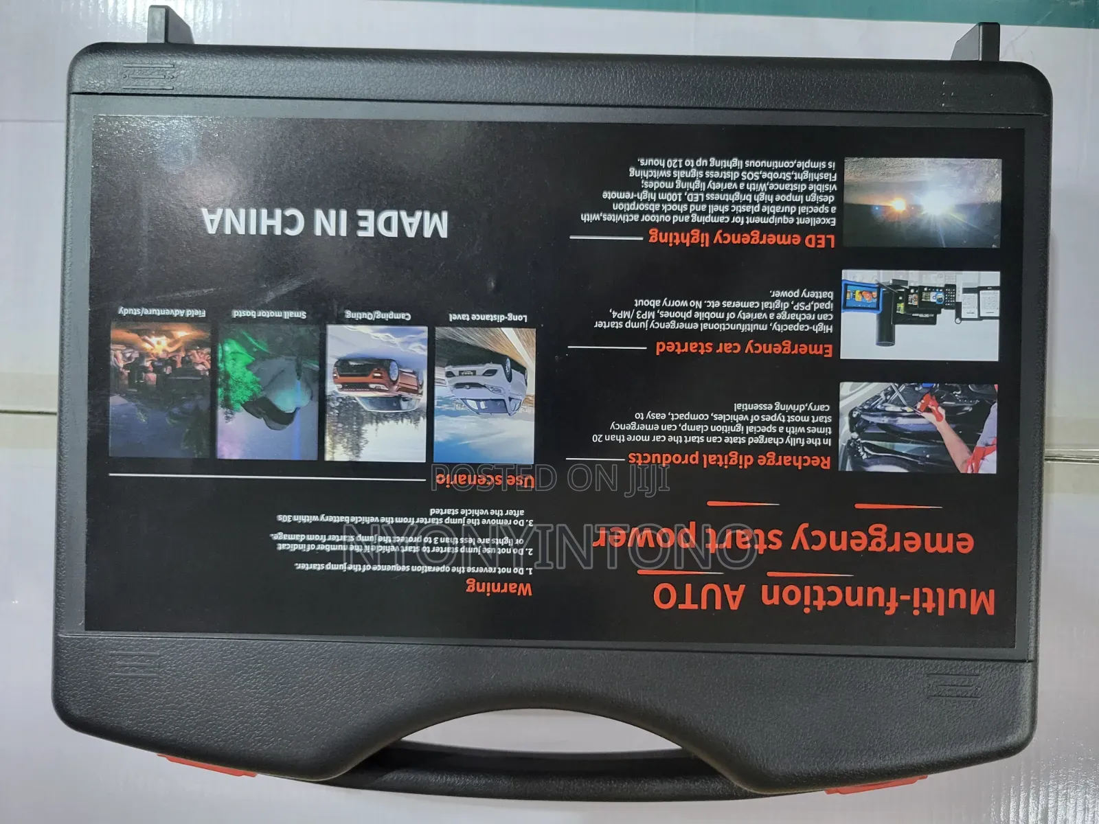 12v Jump Starter With Tire Inflator Emergency Kit