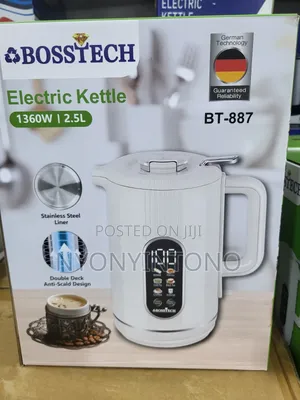 Bosstech 2.5 Liters Automatic Cordless Electric Smart Kettle