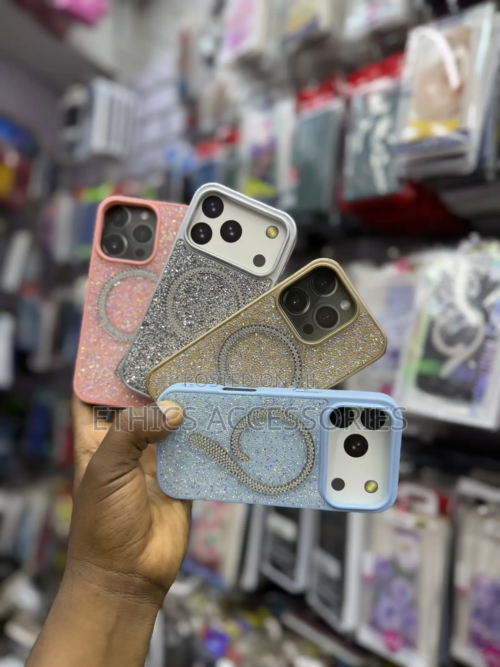 Glittery Magsafe-Compatible Phone