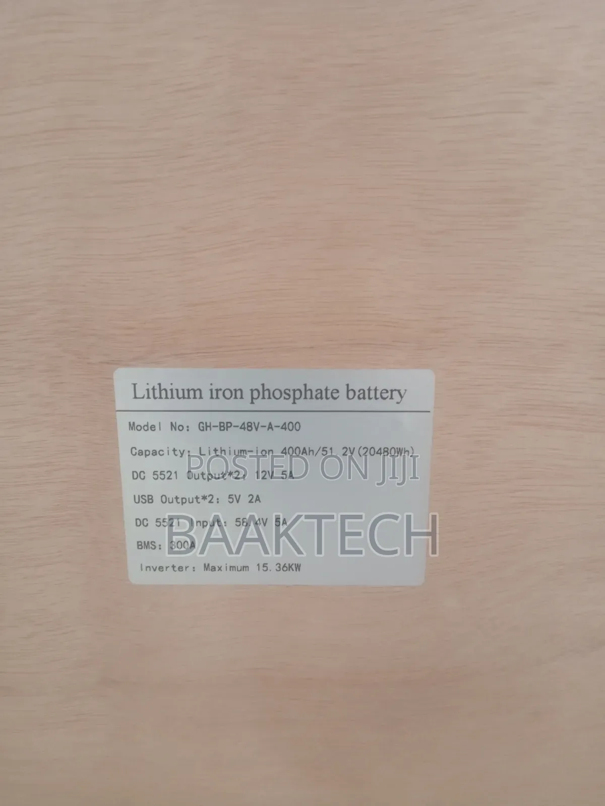 20kw Lithium Battery