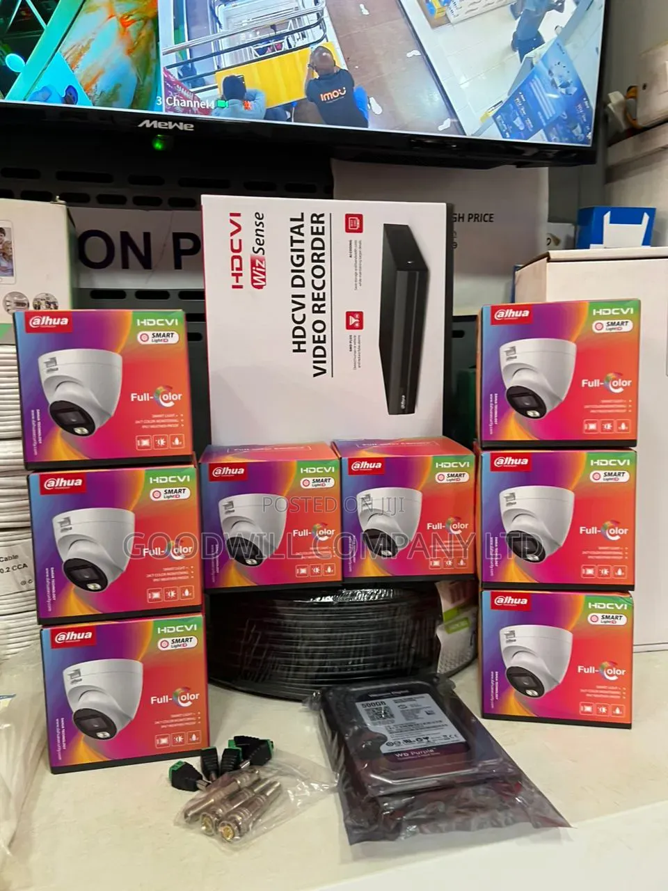 8 Channel Teslapowerwall3 Dahua Night Vision CCTV Camera Full Kit