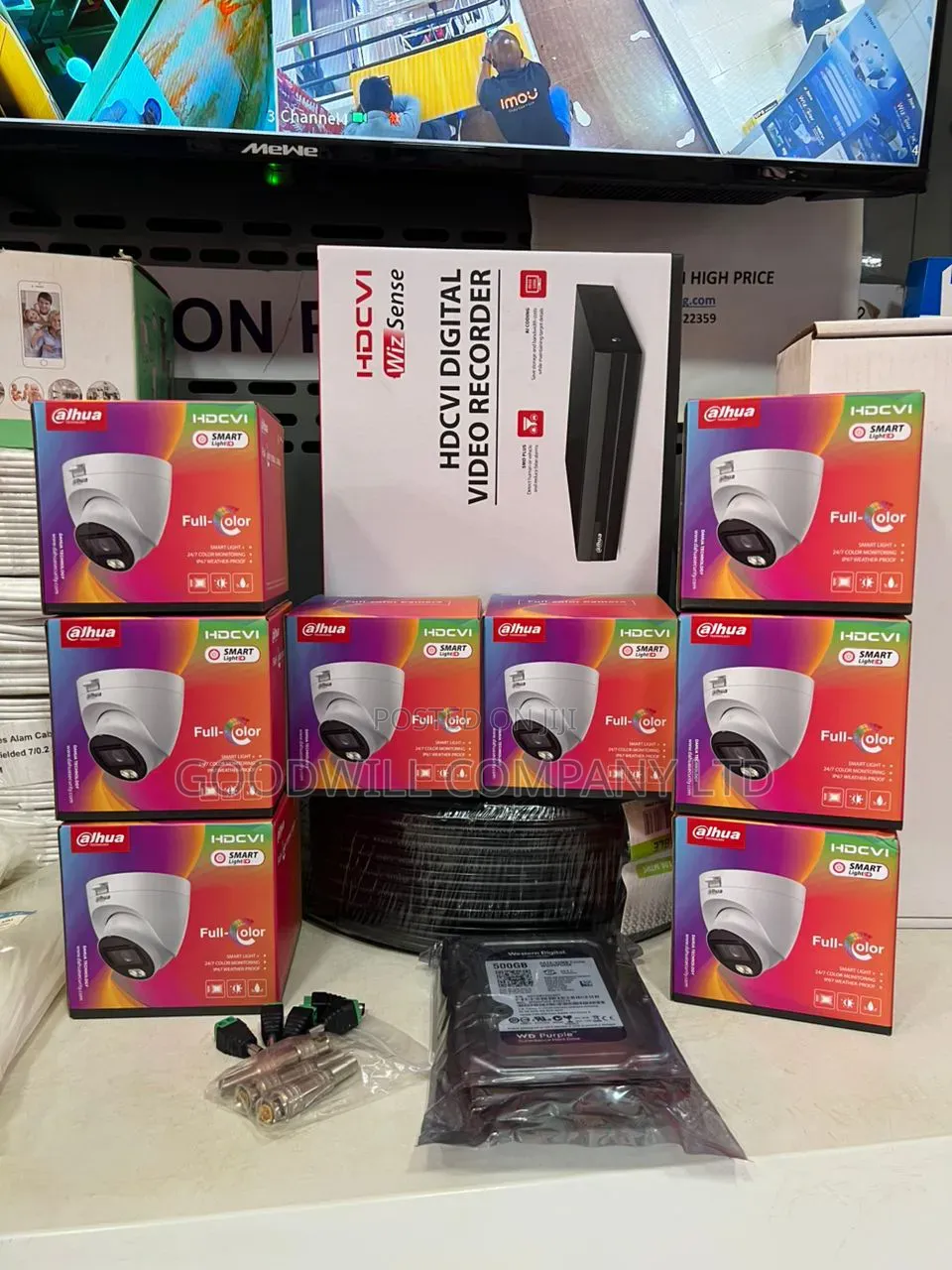 8 Channel Franklinwh Dahua Night Vision CCTV Camera Full Kit