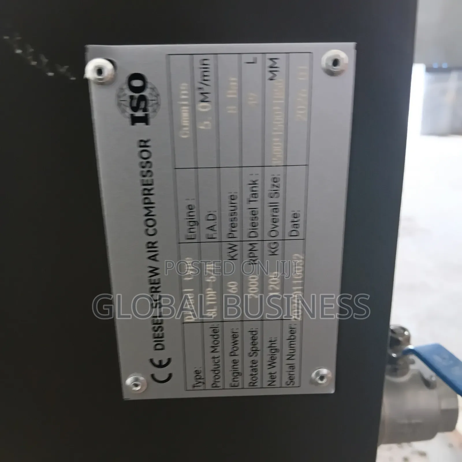 Heavy Duty 60kw Diesel Screw Compressor for Sale