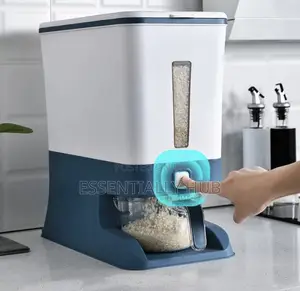 Press Button Storage For Rice, Beans,Cowpeas