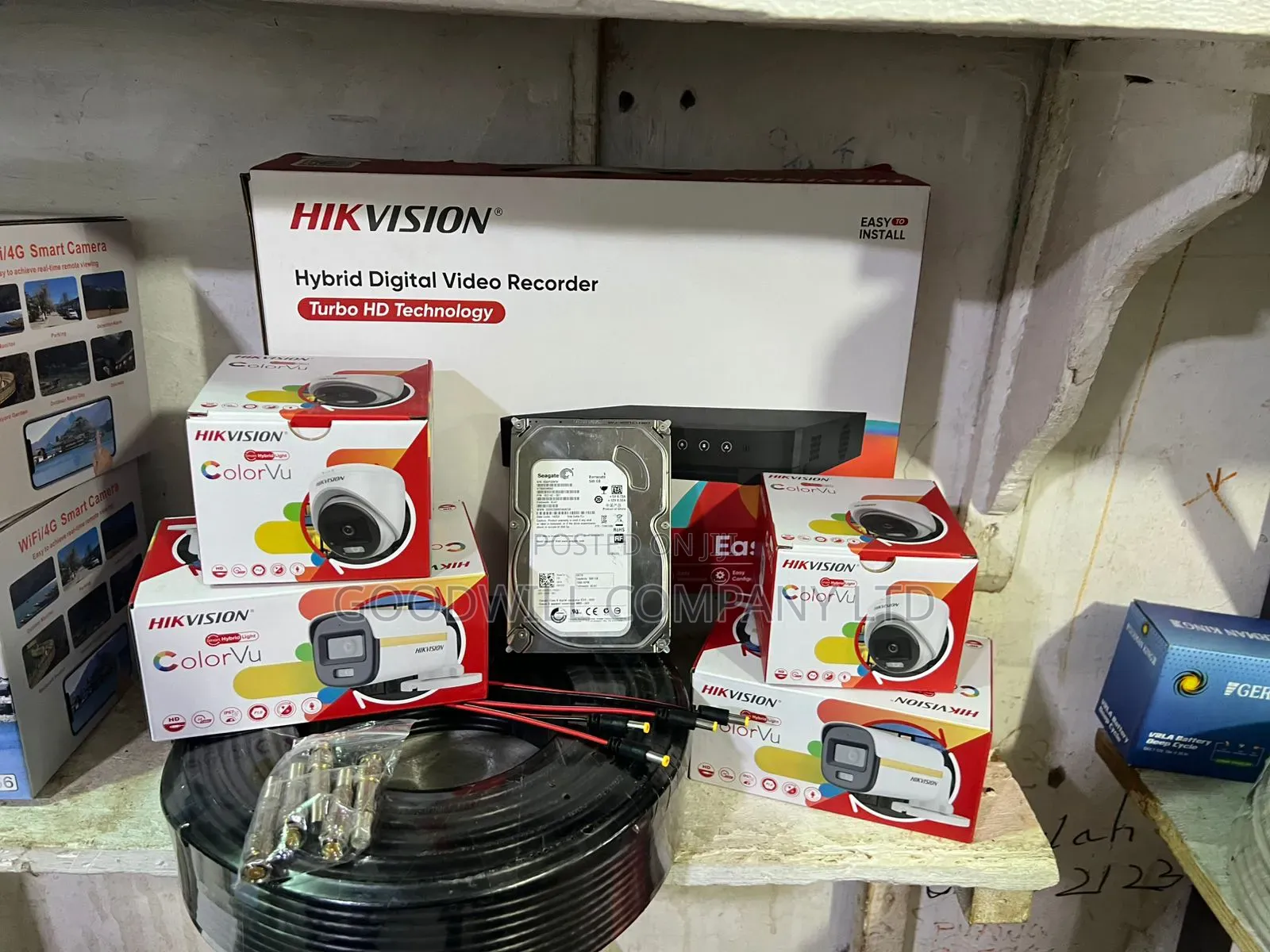 4 Channel Hik Vision Sigenergy CCTV Camera Full Kit