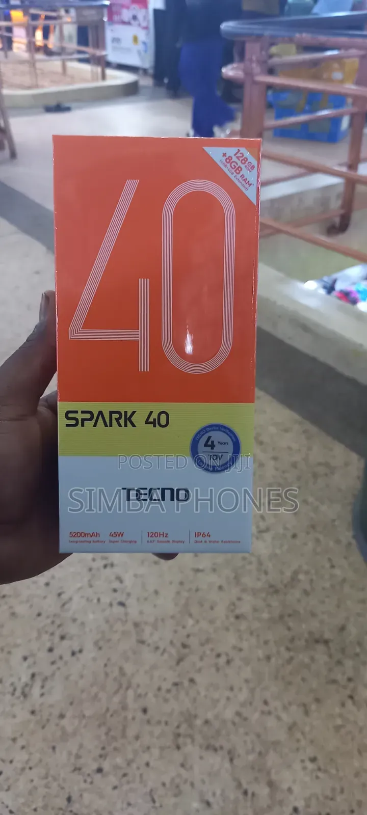 New Tecno Spark 40 256 GB Orange