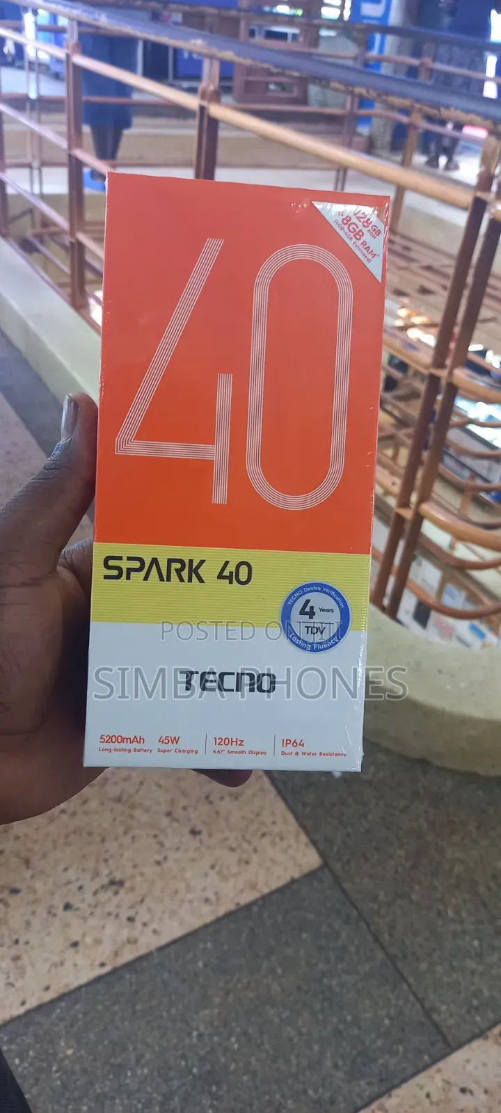 New Tecno Spark 40 256 GB Orange