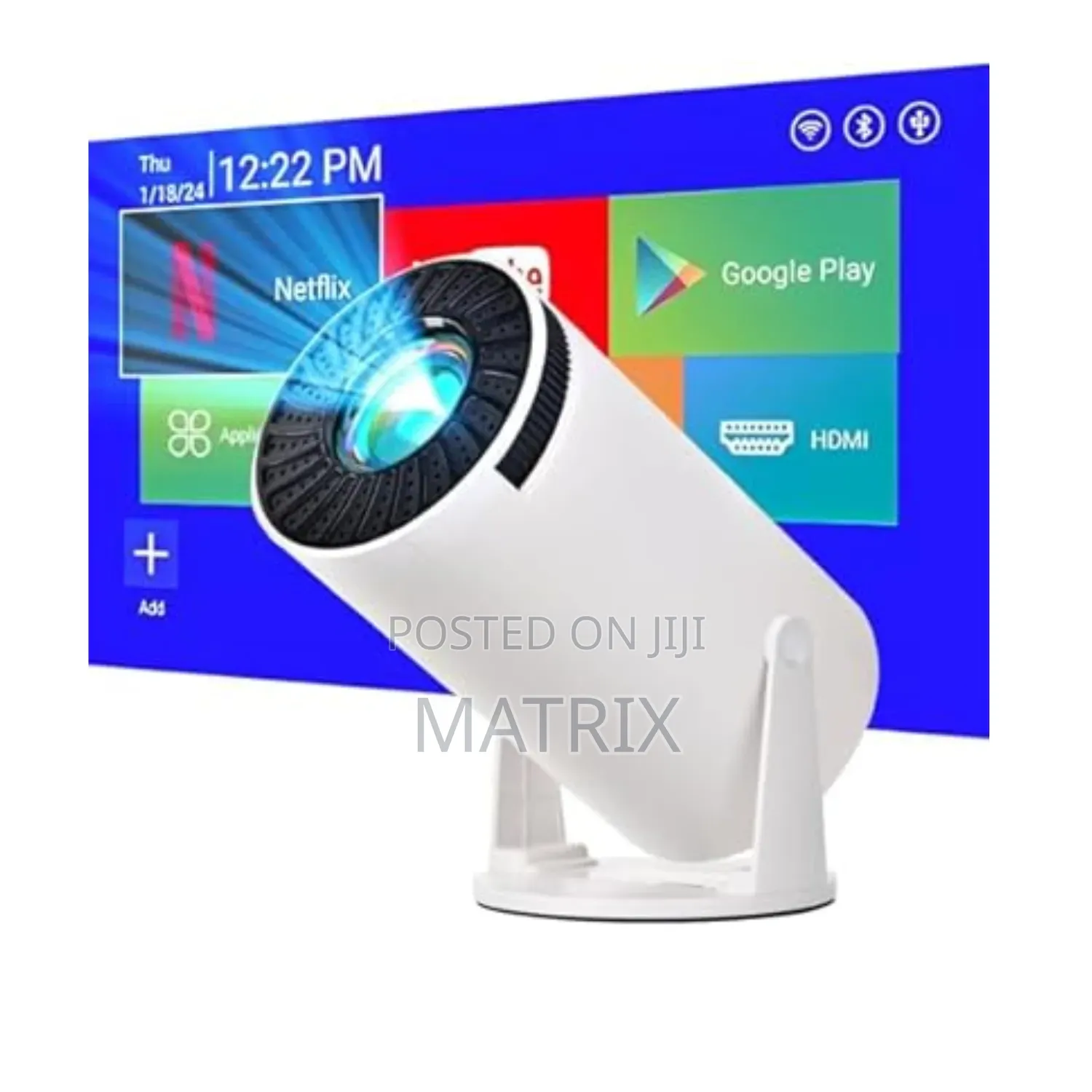 Smart Wireless Projector Wifi Bluetooth Projector Supported