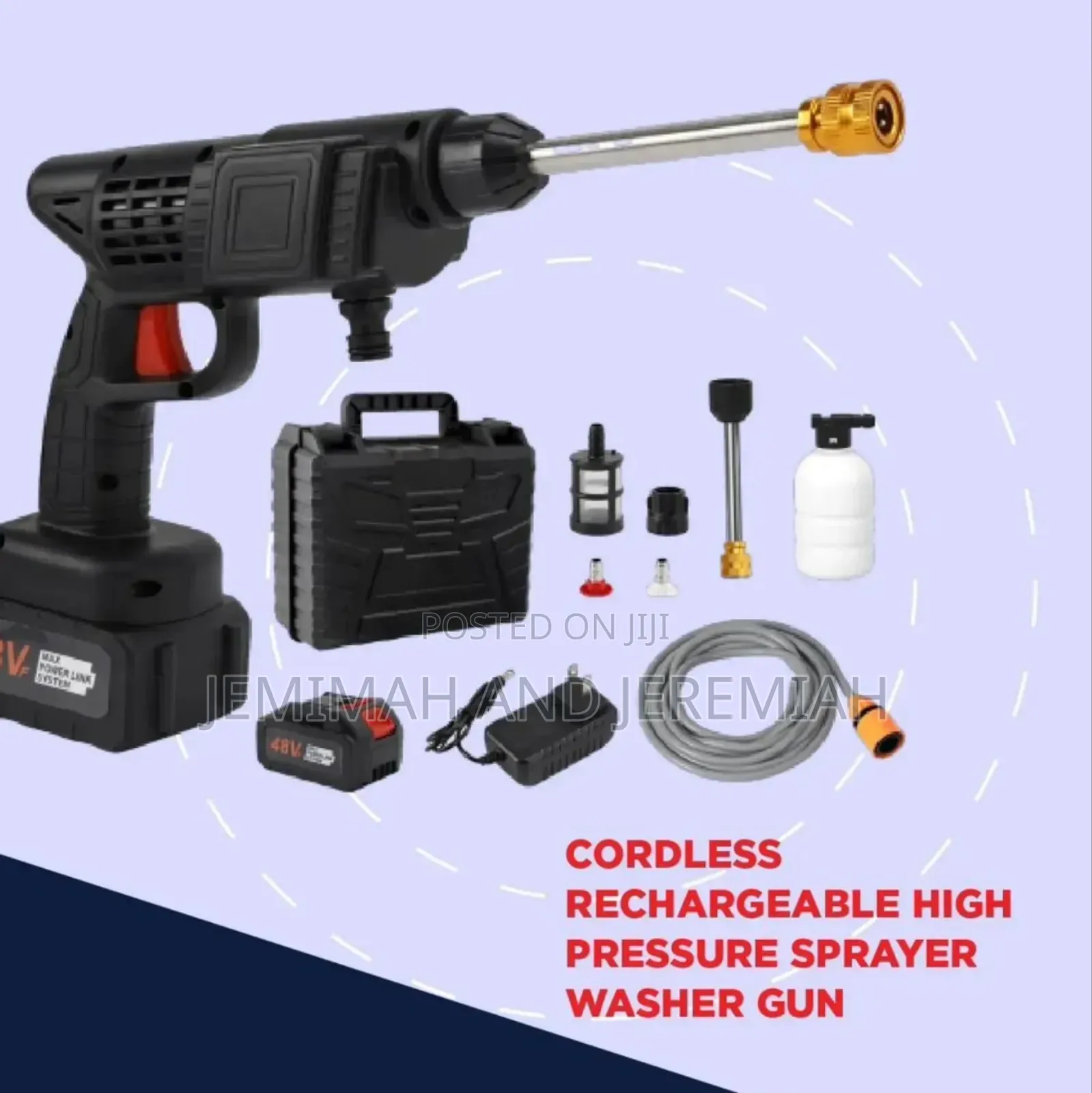 2 Batteries Car Washer
