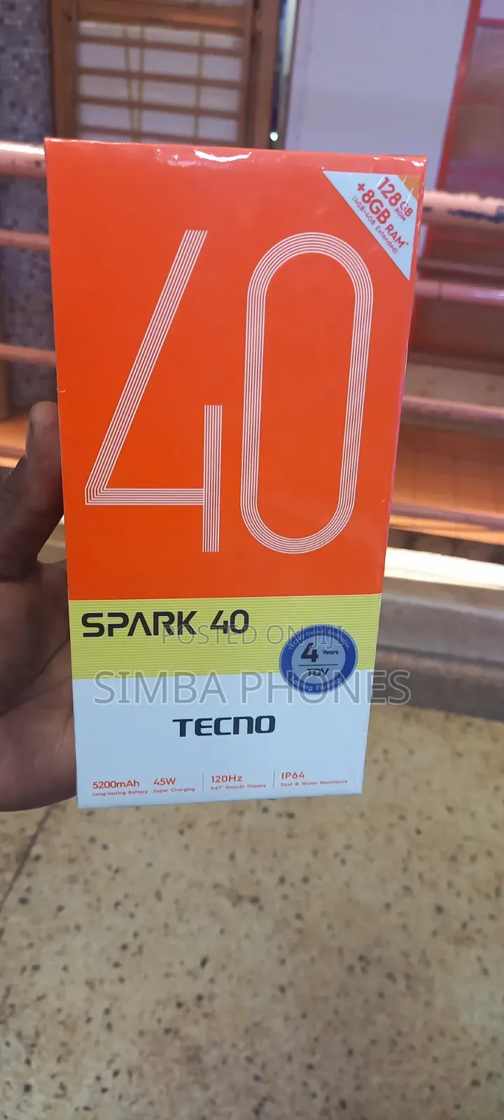 New Tecno Spark 40 128 GB White