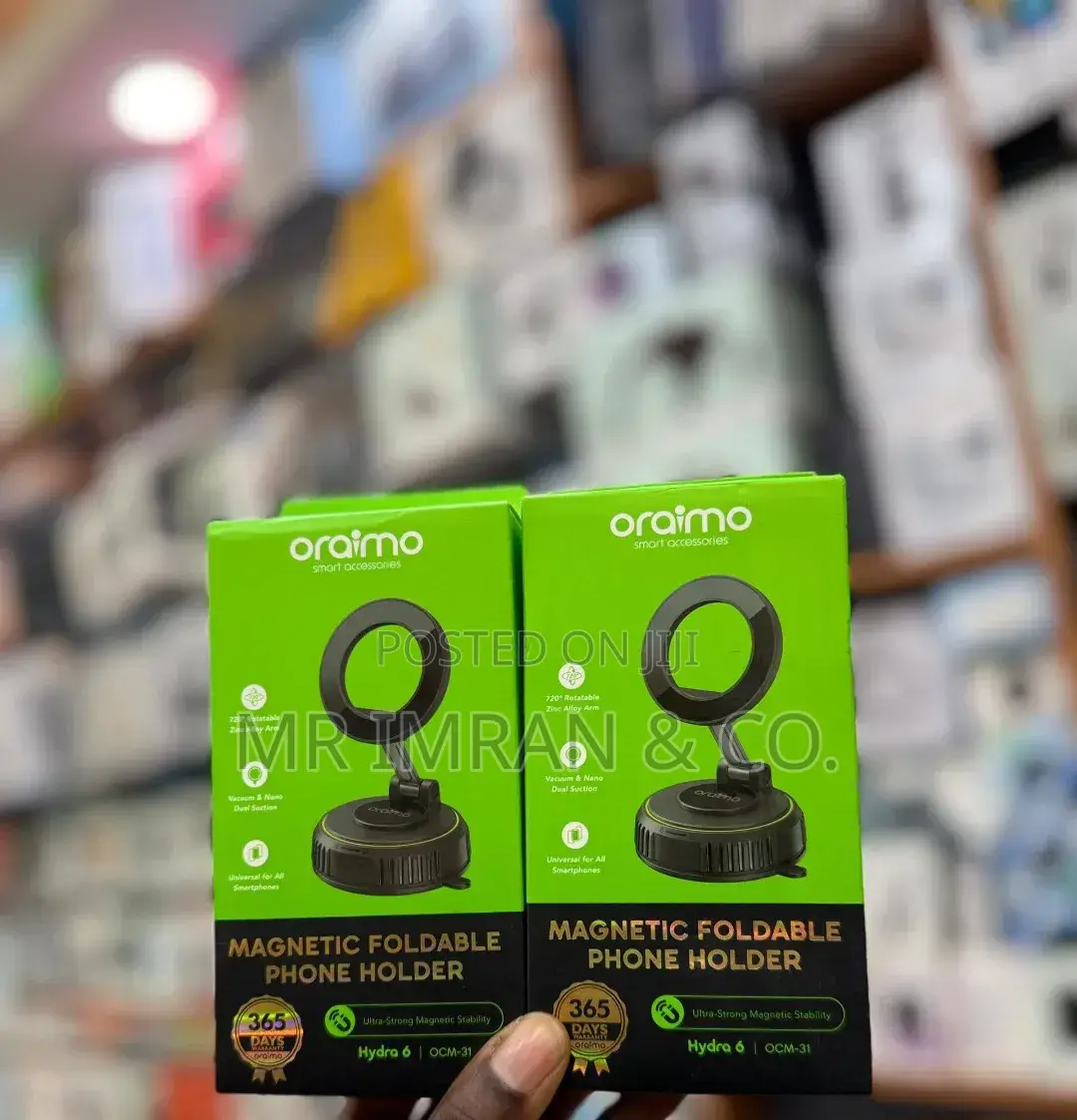 Oraimo Hydra 6 Magnetic Foldable Phone Holder