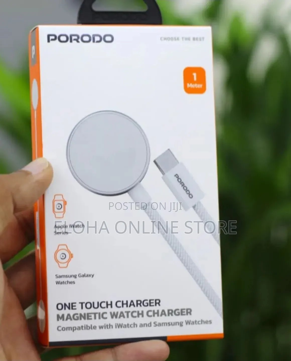 Porodo One Touch Magnetic Watch Charger