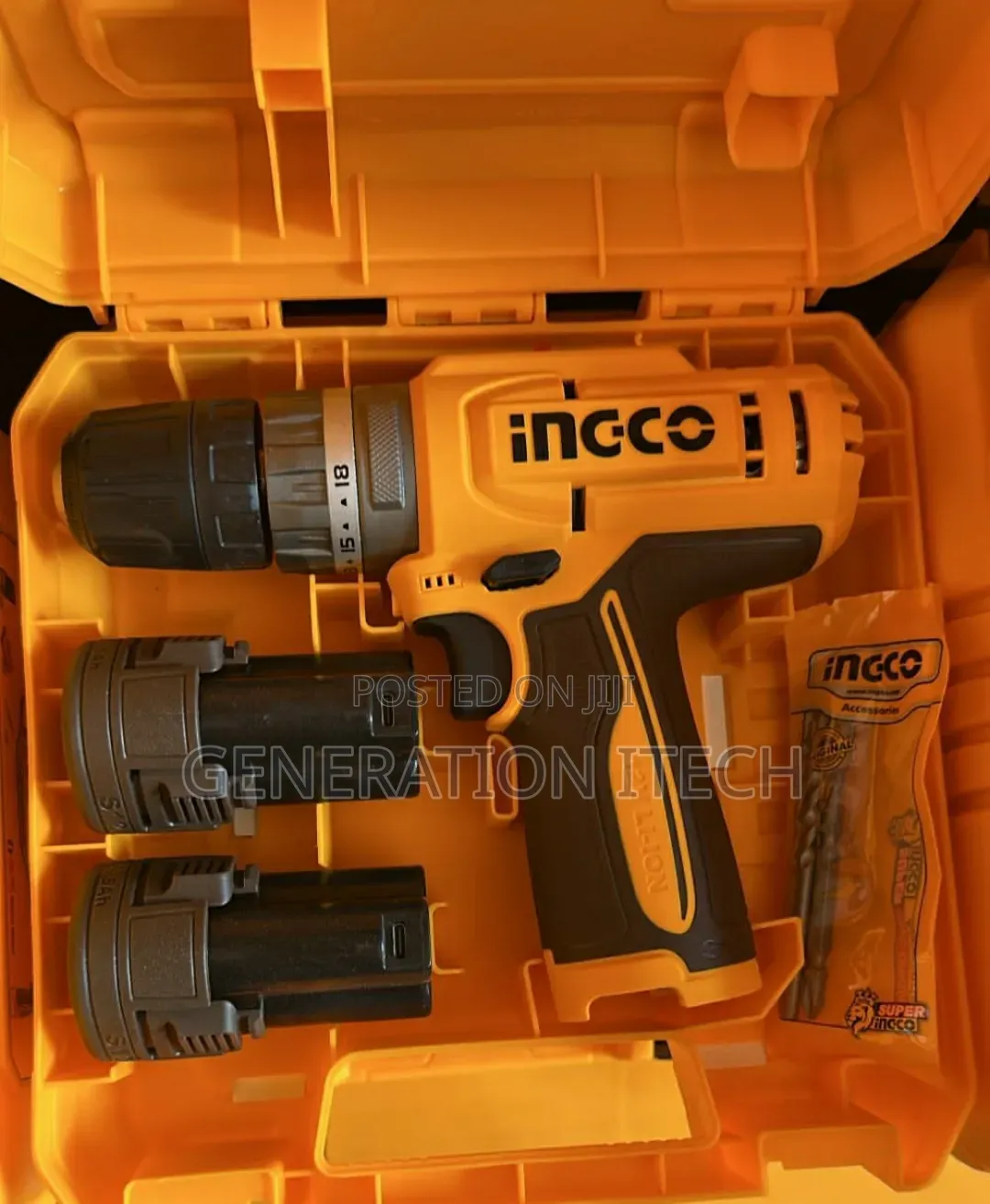 Ingco 12v Lithium-Ion Cordless Drill,-Cidli12206 - With 2 Batteries