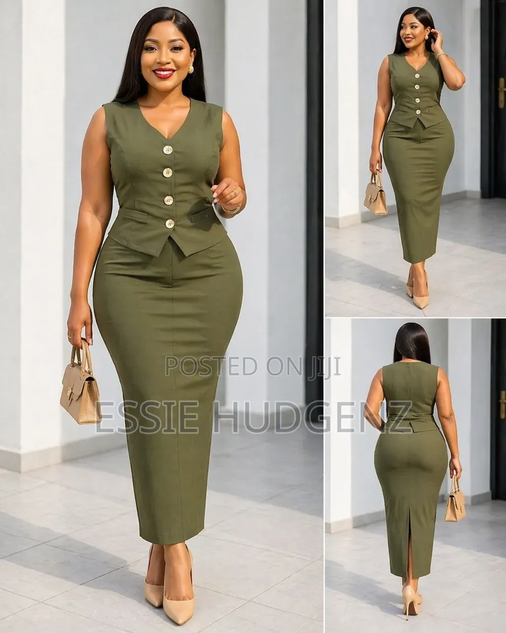 2pc Waist Coat and Skirt