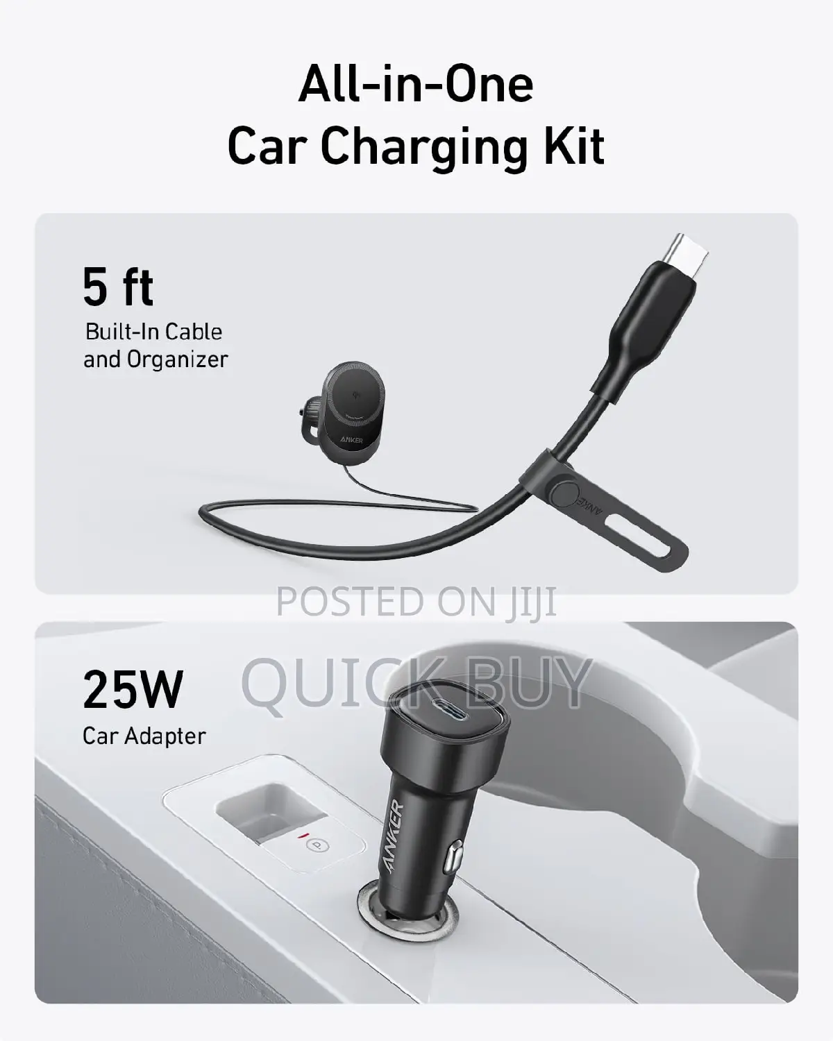 Anker Maggo Wireless Car Charger (Model B2932)