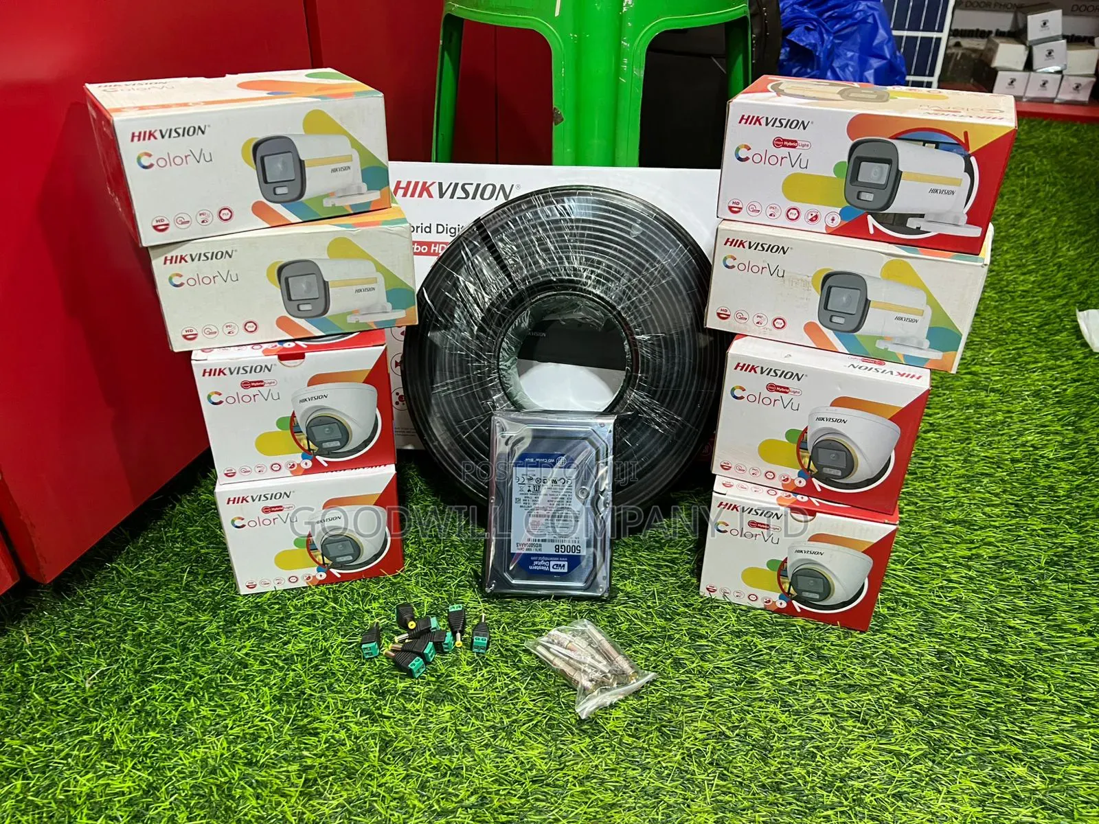 8 Channel Hik Vision Alphabeto-Ess CCTV Camera Full Kit