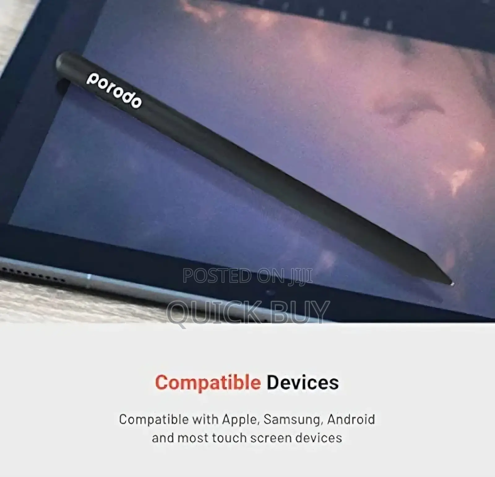 Porodo Universal Pencil Designed for Mobile Devices and Tablets.