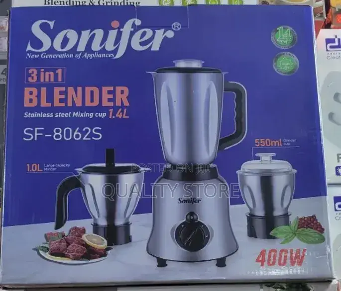 Sonifer Electric Blender 3 in 1 Sf-8062s