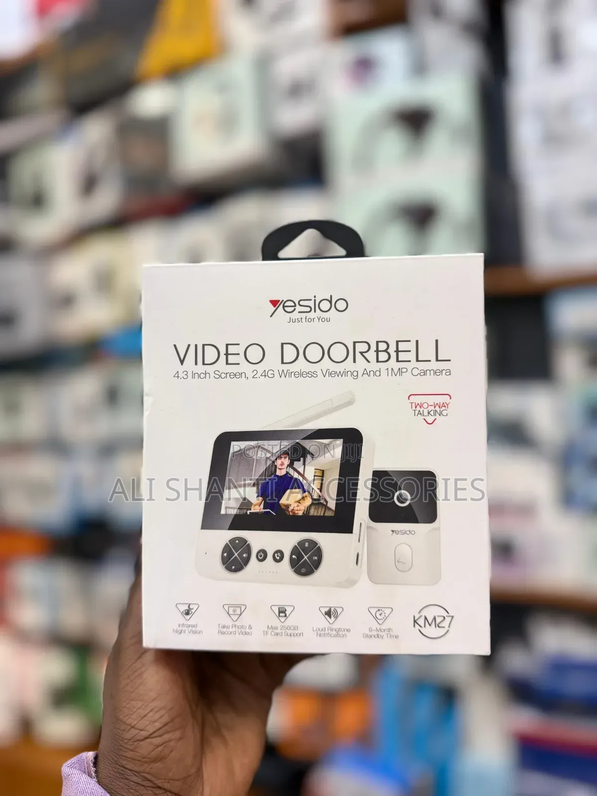 Yesido Km27 2.4g Wireless Video Doorbell With Visual Two-Way Chat