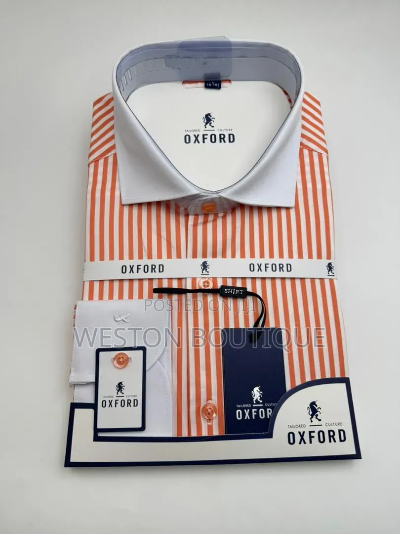 Men's Cotton Long Sleeve Oxford Office Shirts