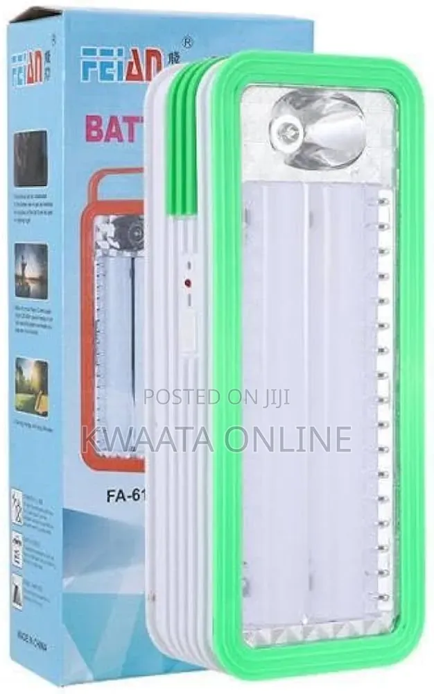 2 in 1 (Battery + Rechargeable Led) Emergency Light Portable Lamp