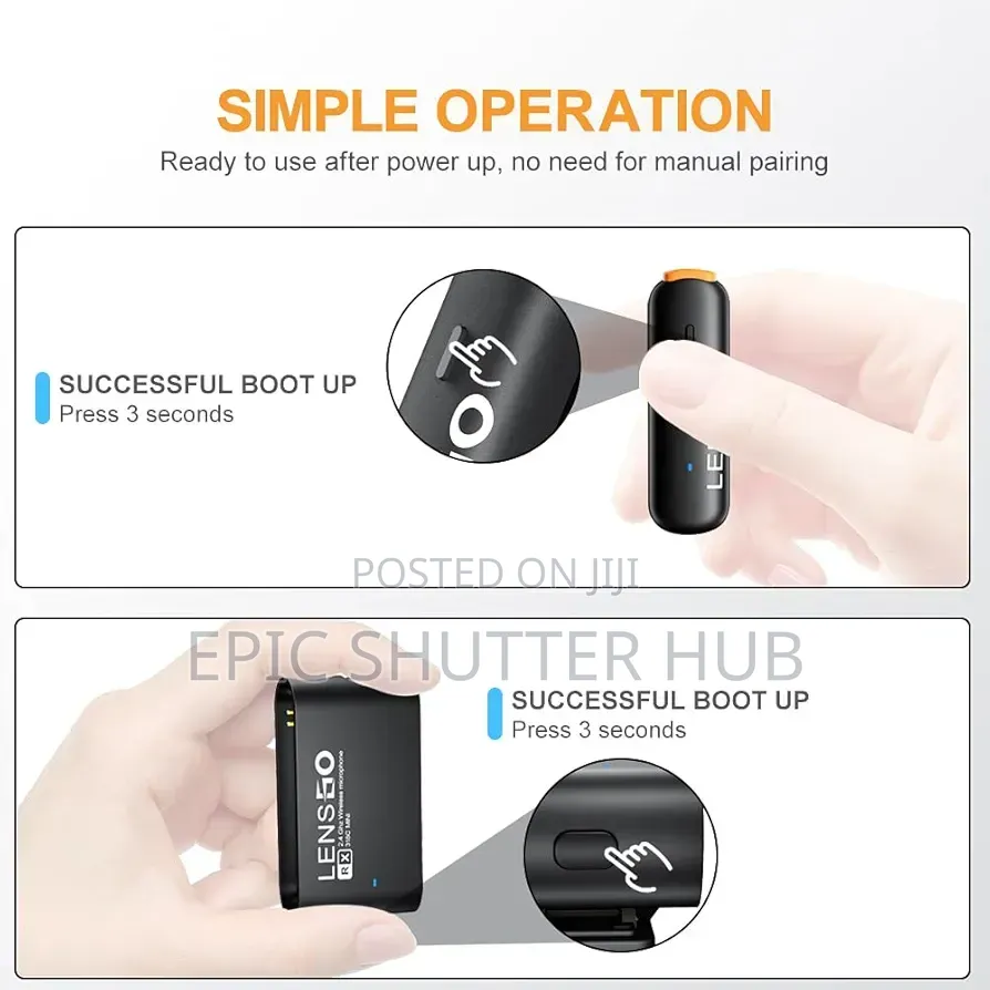 Lensgo Wireless Lavalier Microphone