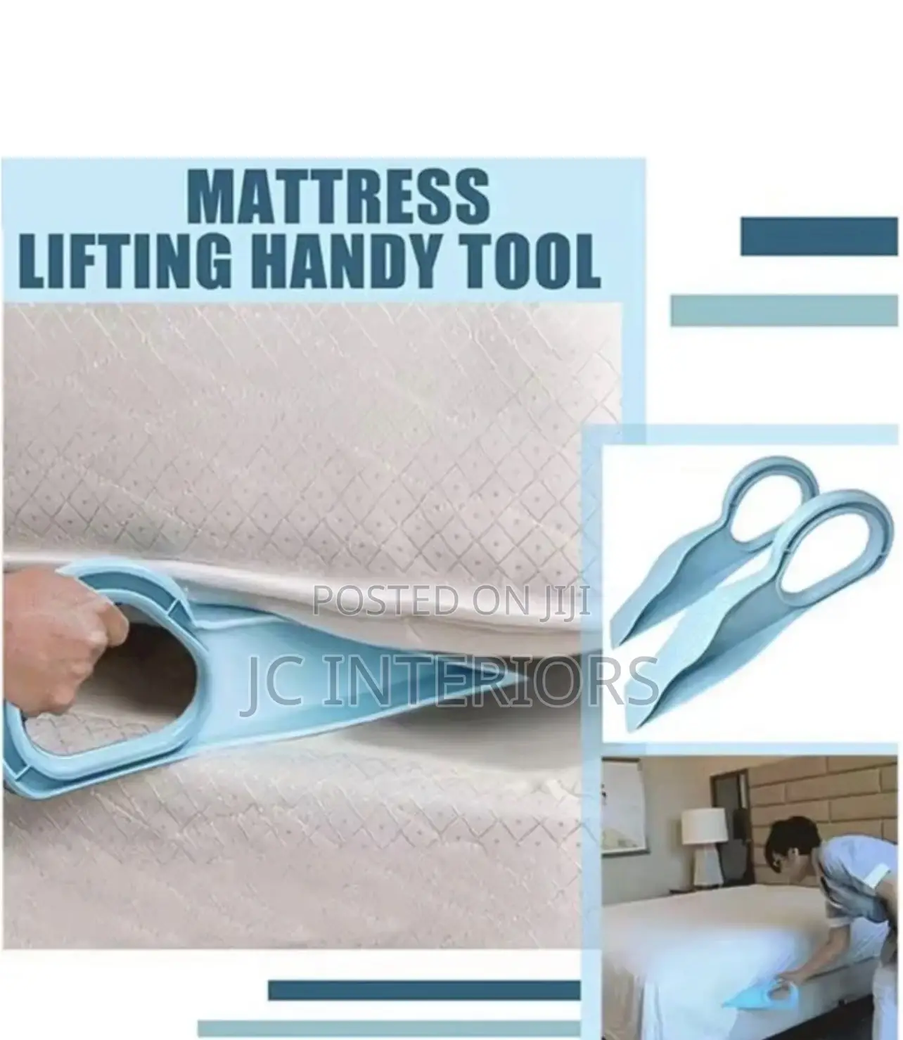 Mattress Lifting Handy / Bedsheet Tucker Tool- (1 PCS Blue)