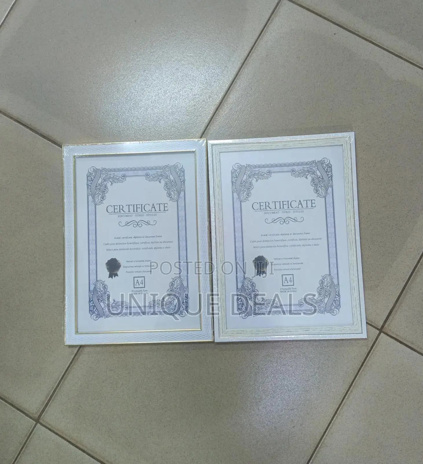 A4 Certificate Frame