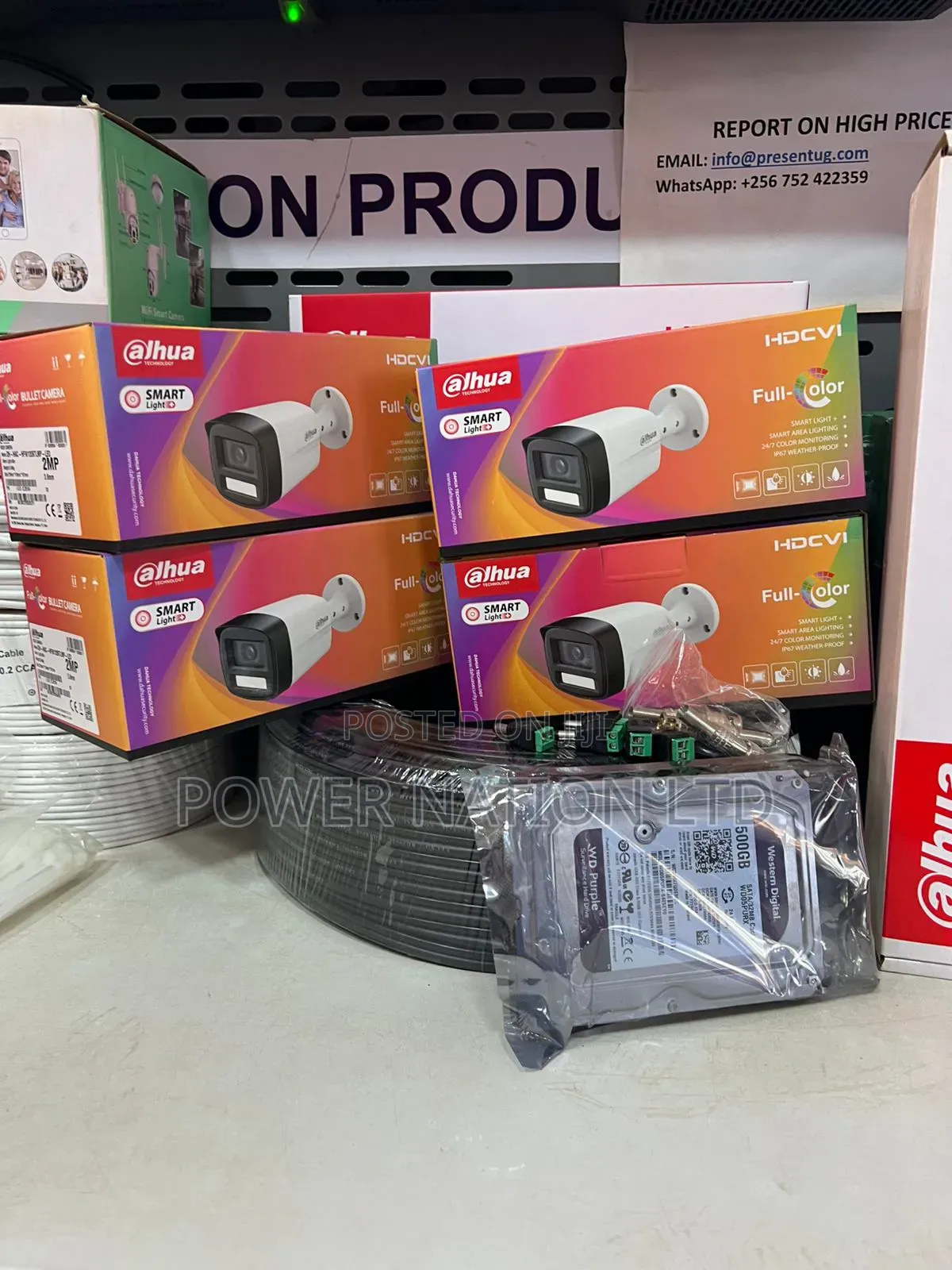 4 Channel Dahua Alpharettawh CCTV Camera Full Kit
