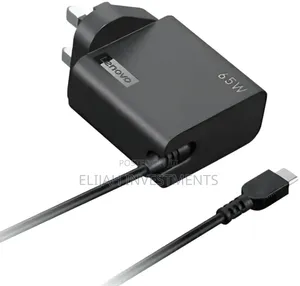 Lenovo 65w Usb-C Wall Adapter With a Uk Plug.