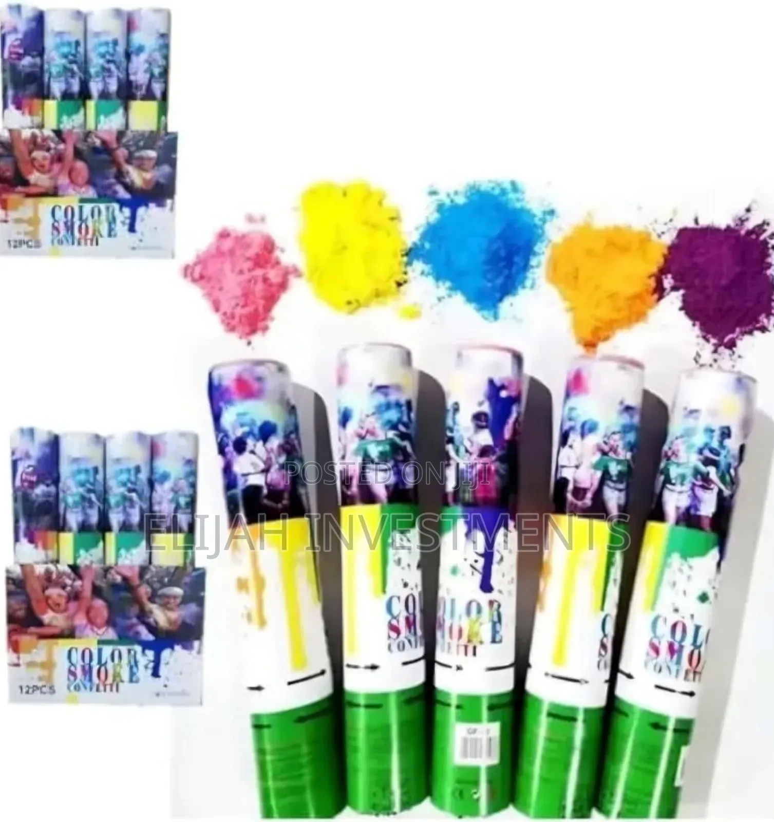 4pcs Color Smoke Confetti Cannons Powder