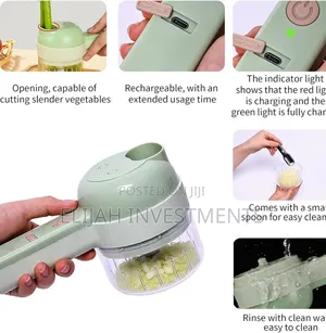 4 in 1 Electric Vegetable Chopper Hand Held