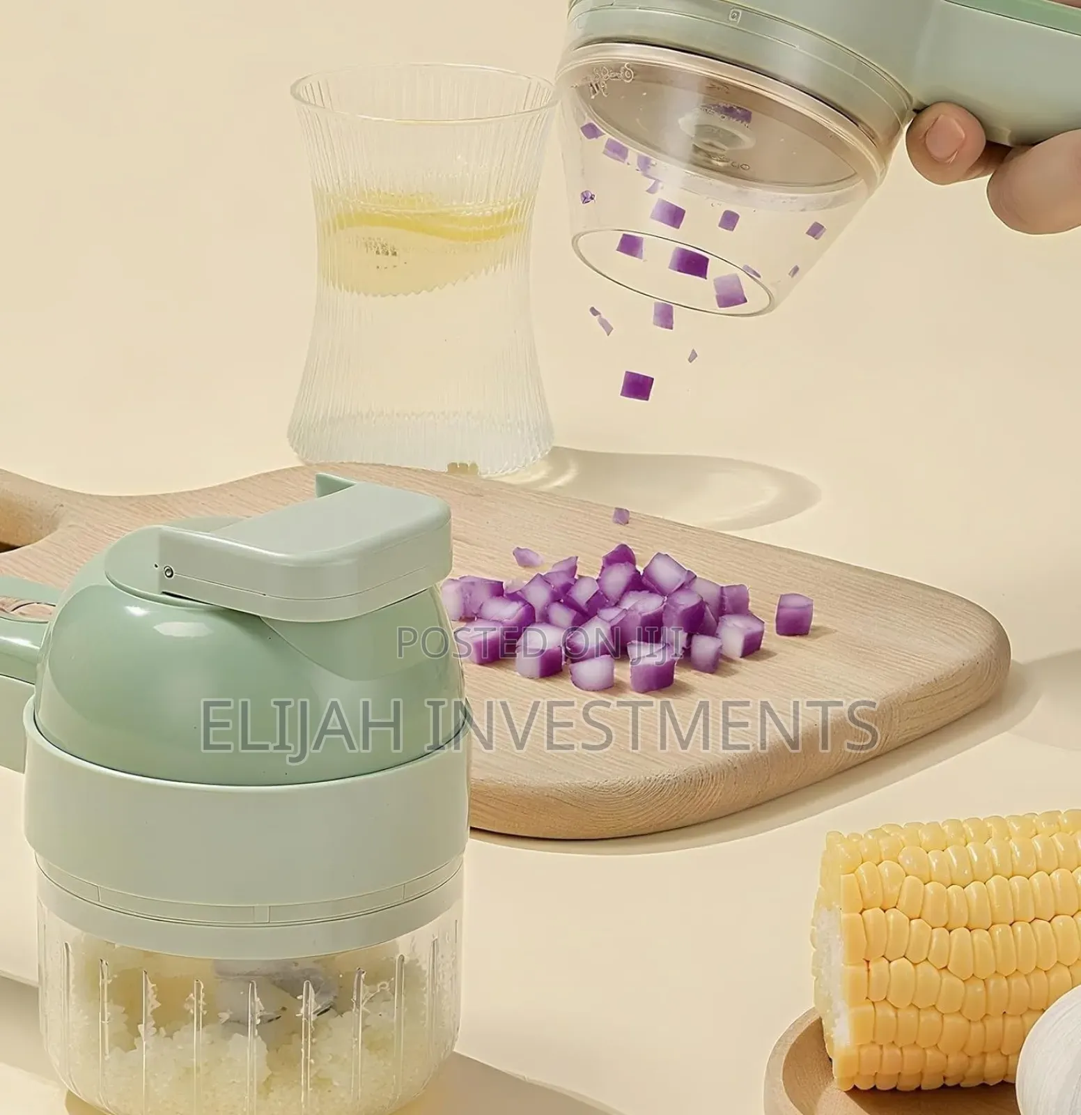 4 in 1 Electric Vegetable Chopper Hand Held