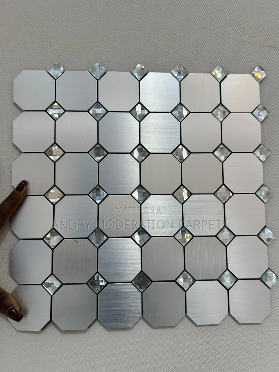 Gold and Sliver Mosaic Tiles