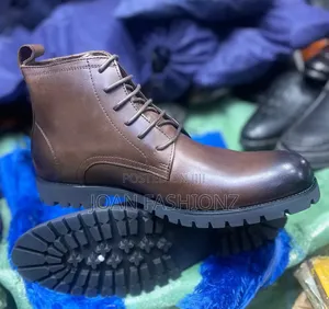 Men's Designer Lace Up Timberland Boots- Brown