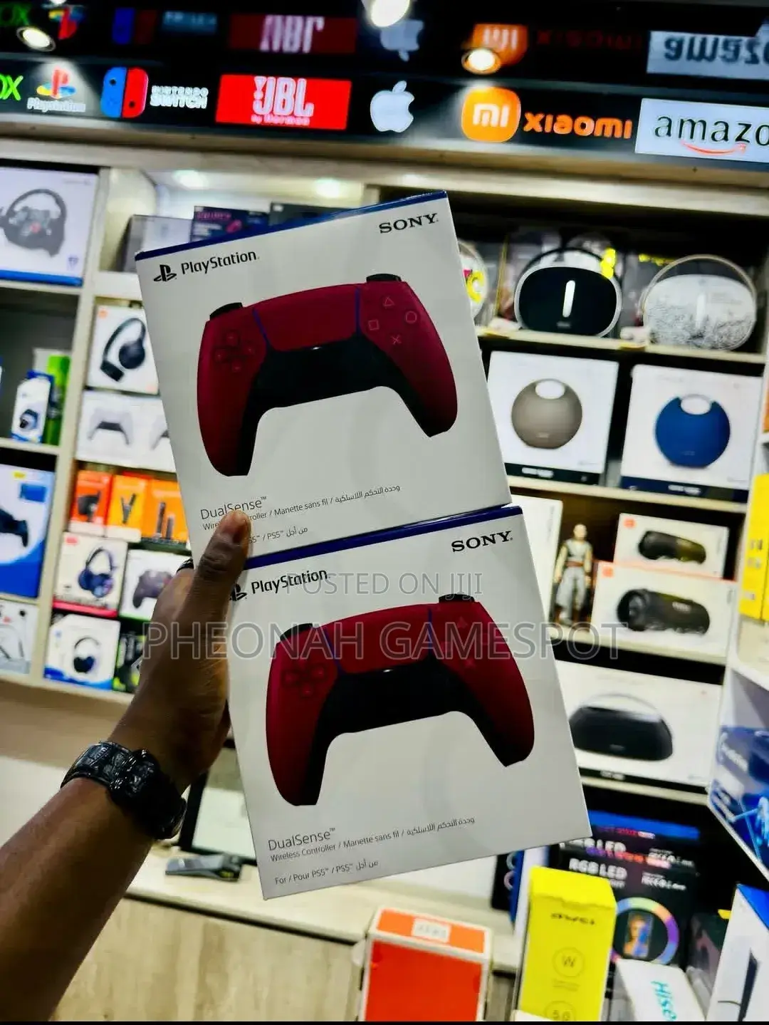 Original Ps5 Game Pads. Volcanic Red Controllers