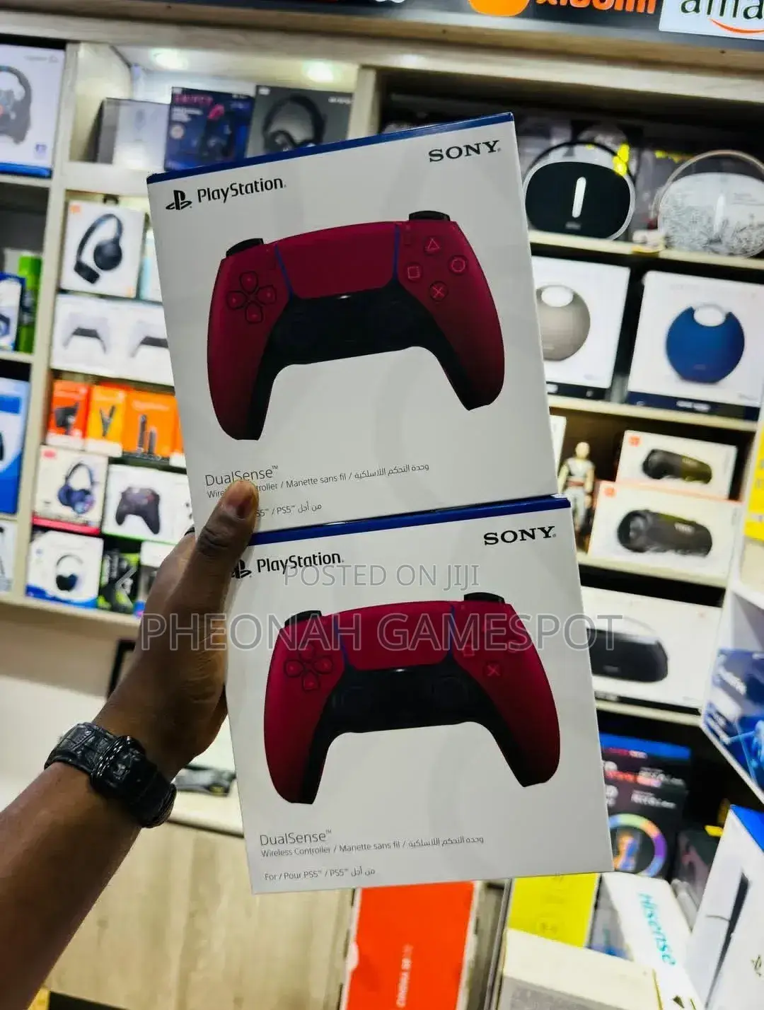 Original Volcanic Red Ps5 Controllers.