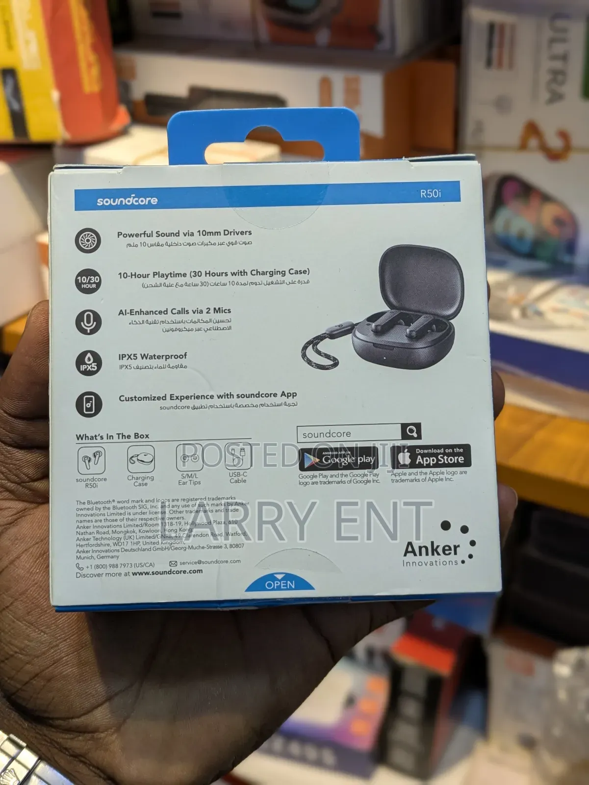 Anker Soundcore R50i Earbuds – Extra Bass, 30h Playtime, Bluetooth 5.3