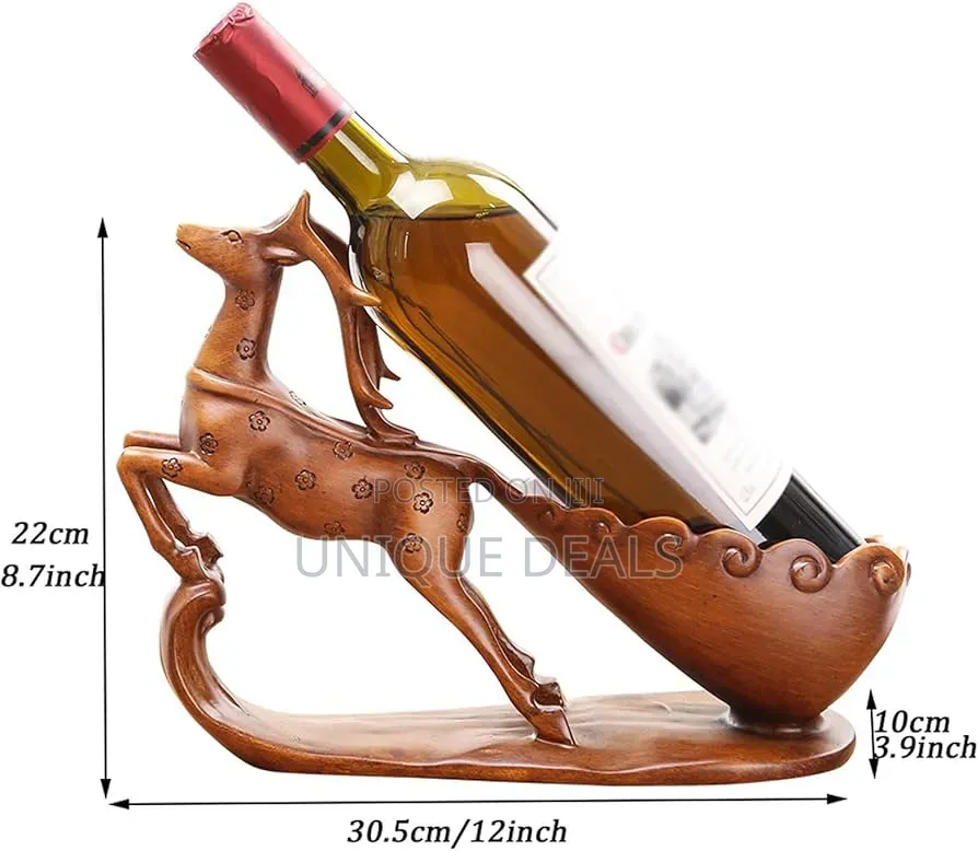 Bamboo Wine Rack Creative Deer Shape Wine Rack