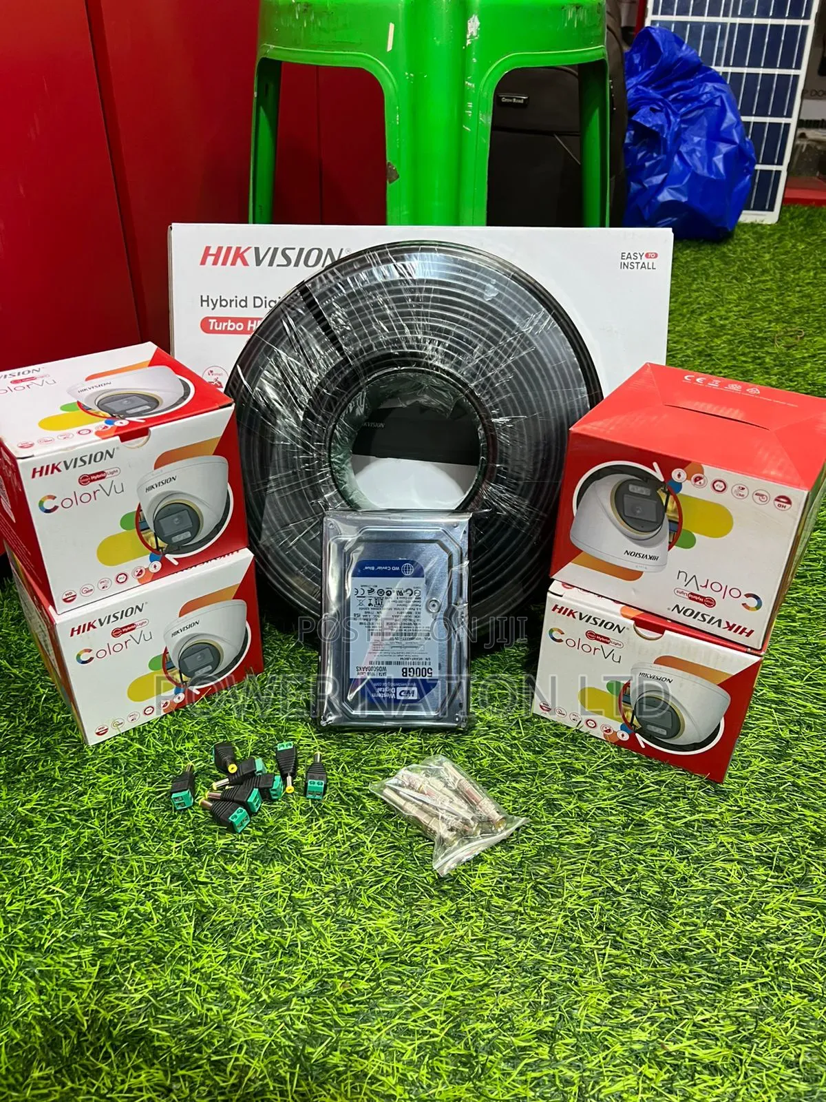 4 Channel Hik Vision Ankersolix CCTV Camera Full Kit