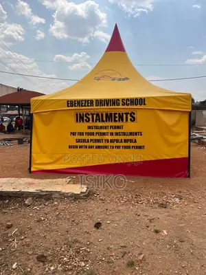 A Yellow Mixed 50 Seater Tent